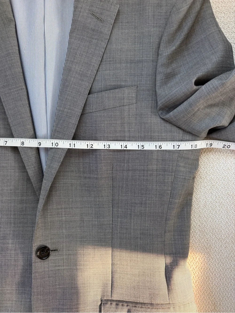 J. Crew Ludlow Slim Suit 36R w 30x30 Pants Italian Stretch Mineral Grey Wool